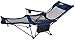 ANIGU Mesh Lounge Reclining Folding Camp Chair with Footrest (Blue)