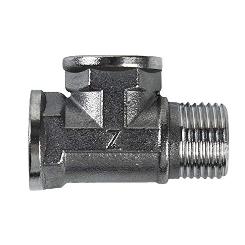 lehao397 3 Way Diverter Water Pipe Tee T Shape Adapter Connector for Angle Valve Hose, Bath Shower Arm Fittings,3#