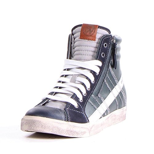 Diesel Men's D-Velows D-String Fashion Sneaker, H Blue Nights/Green Gables, 9 M US