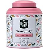 McCoy Teas Tranquility Tea Flavored Green Tea Loose Leaf Make Hot or Cold Ice and Brews with Premium Tea from Sri Lanka, 100g Can (Pack of 01)