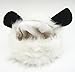 FAMI Pet Costume Panda Wig with Ears, Christmas Costumes Festival Party Clothes Fancy Dress up for Dog Cat - White Color