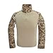 TACVASEN Mens Tactical Digital Camo Tactical Assault Long Sleeve T-Shirt Tops Desert,US S