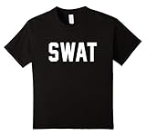 Kids SWAT Police Shirt for Police Officer Halloween Costume 8 Black