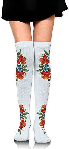 Lest We Forget Long Cotton Stockings, Women Thigh High Over The Knee Socks