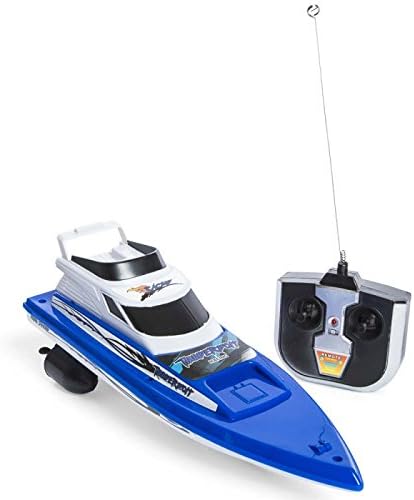 Remote control blue toy speed boat Thunderbolt Yacht RC Racing craft