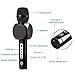 Wireless Bluetooth Karaoke Microphone, Ming Haidi Bluetooth Microphone, Portable Microphone and Speaker for Home KTV Outdoor Picnic Family Party Music,for iOS & Android Smartphone (Black-1)