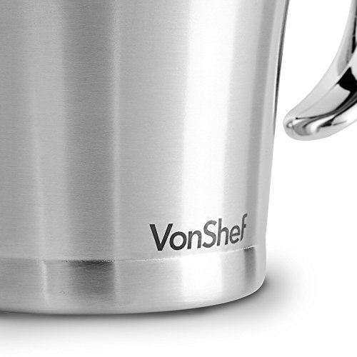 VonShef Double Wall Insulated Gravy Boat and Sauce Jug with Hinged Lid