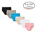 BURNING EYES Women Soft Cotton Panties Plus Size High Waist Bikini Underwear High Cut Hipster Briefs (6 Pack)