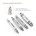 Tacklife Damaged Screw Extractor Set, 4pcs Stripped Screw Remover with Case, Made of High-Speed Steel 6542#, Hardness 63-65HRC, SEB04A