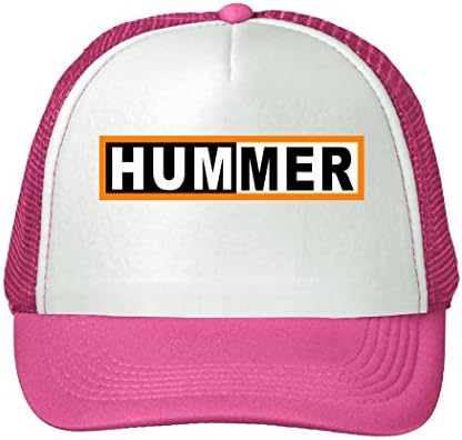 Woman Men Cotton HUMMER Logo 2016 Adjustable Mesh Caps Pink
