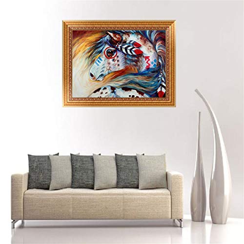 DIY-5D-Diamond-Painting-by-Number-Kits-Crystal-Rhinestone-Diamond-Embroidery-Paintings-Pictures-Arts-Craft-for-Home-Wall-Decor-Full-Drill-Canvas-Colorful-Horse-12x16inch