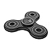 Fidget Kicker ADHD Fidget Spinner Toy for Adults and Kids | Smooth Surface, Fast Spinning | Alleviate Stress & Anxiety, Minimize Boredom, Treat ADHD/ADD Symptoms, Boost Focus, Memory & More (Black)