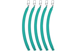 Noise Making Slip Sinkers with Steel Shot Rattle, Rubber Coated No Snag Dragging Weights for Trolling Float Rig Bottom Bounce
