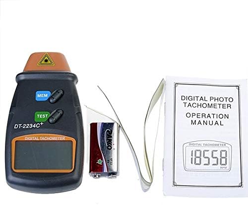 FriTooL Handheld LCD Digital Laser RPM Tachometer Non-Contact Measurement Tool