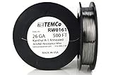 TEMCo Kanthal A1 wire 26 Gauge 500 Ft Resistance AWG A-1 ga