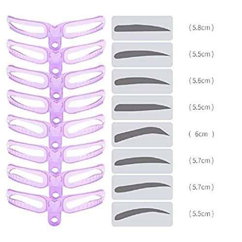 Eyebrow Stencils, 8 PCS Different eyebrow assistant tool,Eyebrows Grooming Stencil Kit,Shaping Templates,Eyebrow Stencils Reusable,Eyebrow Drawing Guide Card,Brow Shaping Template,DIY Makeup Tools