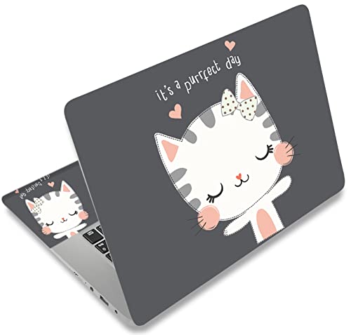 Cute Cat Laptop Skin Sticker Cover