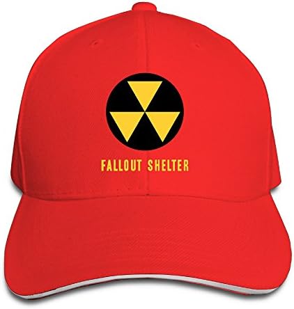 Fallout Shelter Symbol Cool Design Printed Style Cap Sun Hats Strapback Hat Red