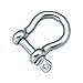 Proteus Stainless Steel Marine Grade Screw Pin Anchor Shackle Bow Shackle in Size 3/16 inch, Pack of 5