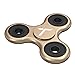 Trianium Fidget Spinner [Tri-Ranger Classic Charcoal-Black/Gold] Phone Stress Reducer toys for Kids, Adult [Flick+Spin] Single/both Hands Finger Figit Spinner Toys Perfect For Anxiety,Autism,Boredom