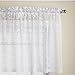Lorraine Home Fashions Priscilla 60-inch x 24-inch Tier Curtain Pair, White