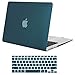 MOSISO Compatible with MacBook Air 13 inch Case Old Version 2010-2017 Release (Models: A1466 & A1369), Plastic Hard Shell Case & Keyboard Cover Skin, Deep Teal