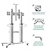 North Bayou Mobile TV Cart TV Stand with Wheels for 55 to 80 Inch LCD LED OLED Plasma Flat Panel Screens up to 125lbs AVF1800-70-1P White Aluminumthumb 3