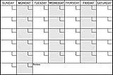 Refrigerator Calendar Magnet 15 Inches X 11 Inches - Fridge - Dry Erase White Board - Message Board- Write and Wipe