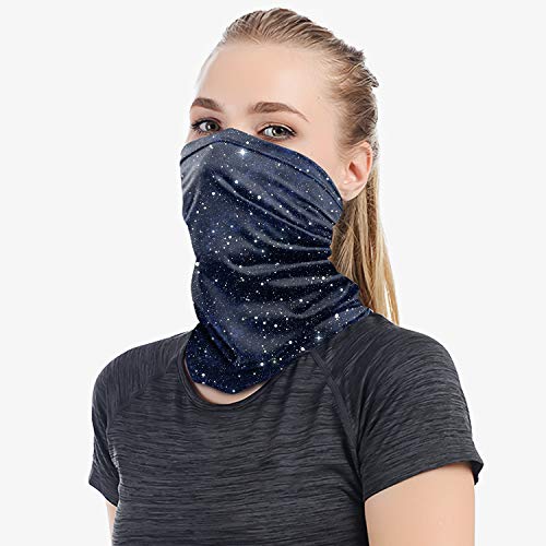 Neck Gaiter Face Mask,Reusable Face Cover Scarf,Summer Cooling Breathable Lightweight Bandana for Men Women