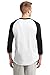 Sport-Tek Colorblock Raglan Jersey. T200-White/Black-Large