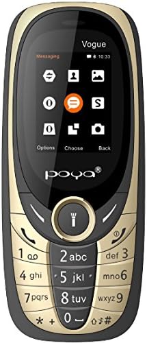 Poya 0.3 MP Camera and 1.8-inch Screen Dual Sim Basic Mobile Phone(Black)