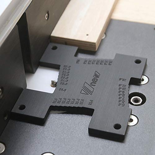 jiumoji 2PCS Measuring Tool Ruler High Precision Height Gauge 5-36.5mm Woodworking Router Table Electric Circular Saw Engraving Machine Measure Tool