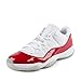 Nike Mens Air Jordan 11 Retro Low White/Varsity Red-Black Leather