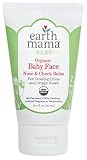 Organic Baby Face Nose & Cheek Balm for Dry Skin by Earth Mama | Natural Petroleum Jelly Alternative, 2-Fluid Ounce