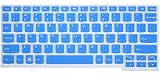 High Quality Semi-Blue Ultra Thin Silicone Gel Keyboard Protector Skin Cover for IBM Lenovo IdeaPad S206, S210, Ideatab K3011W, K2450, Flex 10, Yoga 11, Yoga11 11s, Yoga 2 11.6-Inch, Yoga 3 11.6