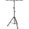 DJ Light Stand T-Bar DJ Light Stand Heavy Duty Par Portable Par Can Tripod, Stage Lights Stand Adjustable 41-95 Inch, DJ Ligh