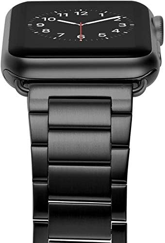 Amazon Com Leafboat Compatible 40mm 38mm Steel Bands Premium Stainless Steel Metal Clasp Remove The Links By Bands Compatible With Apple Watch Series 4 40mm Series 3 2 1 38mm Black