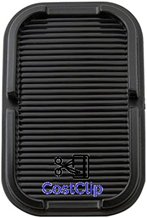 CostClip Sticky Pad Dash Mat Mount Holder Cradle Dock Black for Smartphone Cell Phone Car Dashboard Non-Slip Grip Re-Useable
