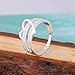 Cafurty Women's Silver Love Heart Alloy Wedding Ring