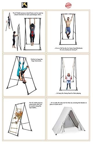 kt indoor outdoor yoga trapeze stand frame