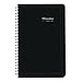Brownline 2018 Daily Appointment Book, Spiral, 8 x 5 inches, Black, (C2504.81T-18)