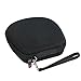 Khanka Hard Case Travel Storage Bag for Samsung Level U Pro Noise Cancelling Bluetooth Wireless In-ear Headphones - Black