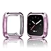 FitTurn Case Compatible with Fitbit Versa Case TPU Protective Case Fashion Color Frame Shock Resistant Proof and Shatter-Resistant Cover Protector Shell for Fitbit Versa Smart Watch