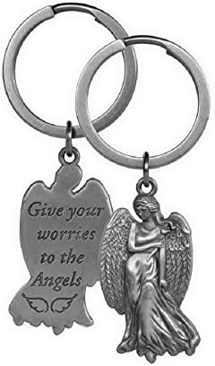 Guardian Angel Key Chain - Give Your Worries to the Angels.
