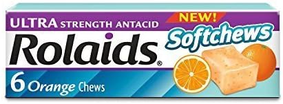 Rolaids Softchews Stick, Orange, 6 Count (Pack of 12) by Rolaids