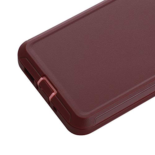 smartelf for Galaxy S20 Case,Shockproof Full Body Heavy Duty Case, Rugged Cover Drop-Proof Protective Tough Shell for Samsung Galaxy S20 5G-Dark Purple/Light Pink