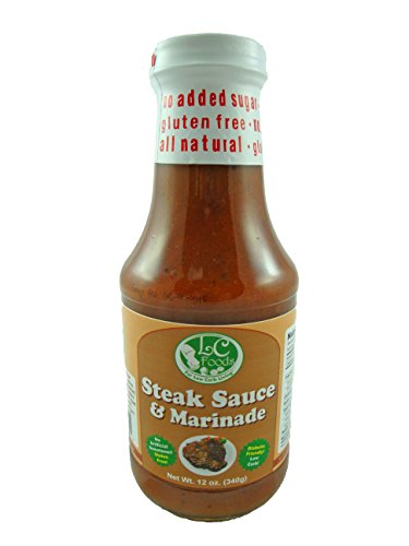 Low Carb Steak Sauce & Marinade - LC Foods - All Natural - Paleo - Gluten  Free - No Sugar - Diabetic Friendly - 12 oz