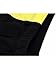 ZITY Men's Jammer Swimsuit Fashion Swimwear Black+Yellow Stripe Large