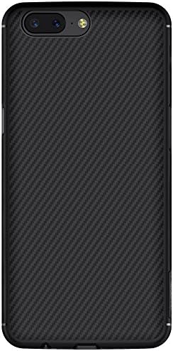 OnePlus 5 Case, Nillkin [Ultra Slim] [Super Light] PP Case Cover with Carbon Fiber Hybrid Protective Back and Sealed-in Metal Plate for Magnetic Car Mount