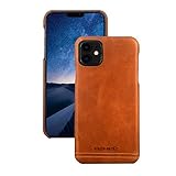 Pierre Cardin iPhone 11 Leather Case, Premium Genuine Cowhide with New Slim Design Thin Protection Hard Back Cover for Apple iPhone 11(6.1